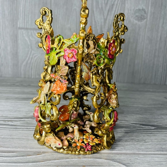 RARE Kirks Folly Fairies Bunny Candle Holder Stand  Fairyland Fantasy Magical - Picture 14 of 16